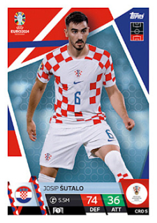 Josip Sutalo Croatia Topps Match Attax EURO 2024 #CRO5